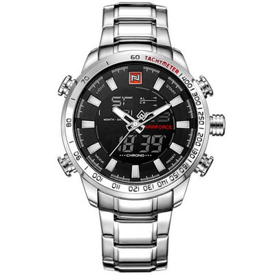 Watch Men LED Analog Digital Stainless