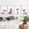 Wall Painting Canvas Art Giraffe Zebra