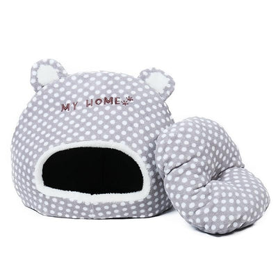 Cat or Puppy Dog Warm Pet Cave House Cut Design