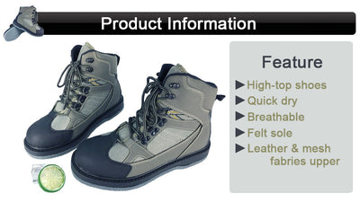Wading Shoes for Fishing Sneakers Hunting Water Waders Rock No-slip