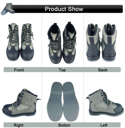 Wading Shoes for Fishing Sneakers Hunting Water Waders Rock No-slip