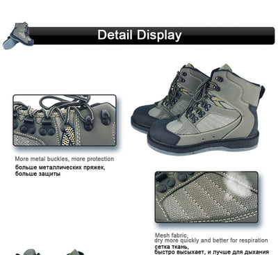 Wading Shoes for Fishing Sneakers Hunting Water Waders Rock No-slip