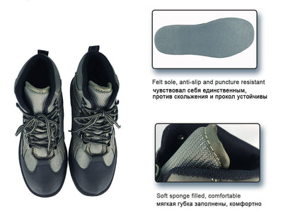 Wading Shoes for Fishing Sneakers Hunting Water Waders Rock No-slip