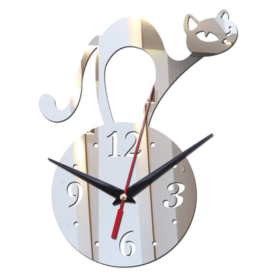 Acrylic Wall Clock Cat Sticker
