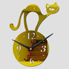 Acrylic Wall Clock Cat Sticker