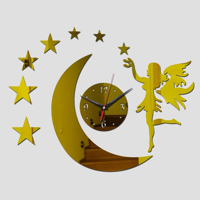 Wall Clock Acrylic Stickers Star Modern Design