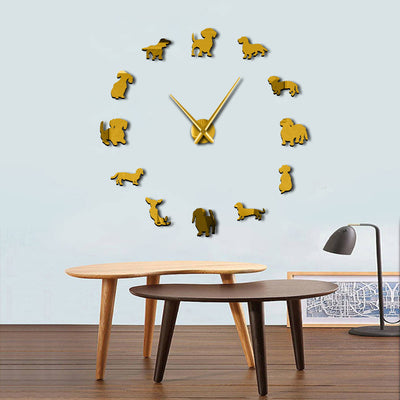 Puppy Dog Acrylic Wall Clock