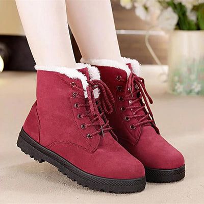 Boots ankle warm fur plush Insole for Women