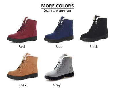Boots ankle warm fur plush Insole for Women