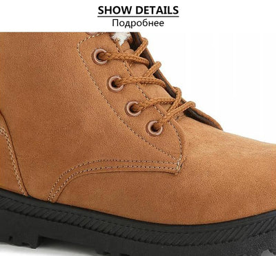 Boots ankle warm fur plush Insole for Women