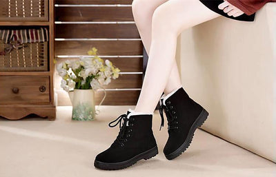 Boots ankle warm fur plush Insole for Women