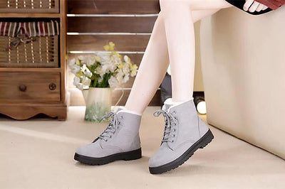Boots ankle warm fur plush Insole for Women