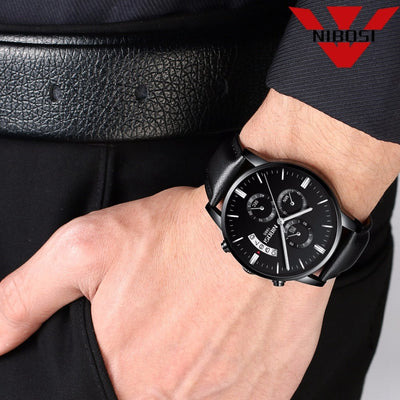 Watch for Men Gold Full Steel Chronograph Waterproof Top Brand Luxury
