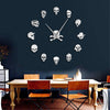 Skull Head Acrylic Wall Clock