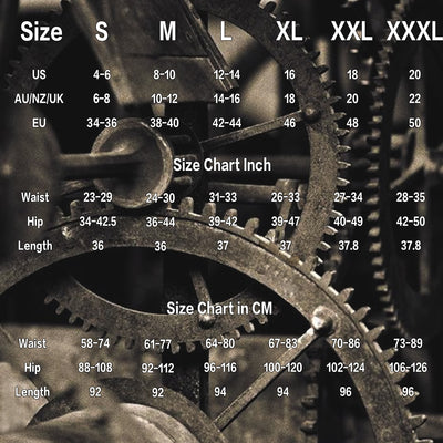 Leggings Steampunk Series Design Bigger Mechanical Gear