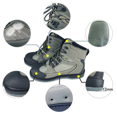 Wading Shoes for Fishing Sneakers Hunting Water Waders Rock No-slip