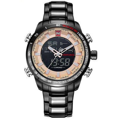 Watch Men LED Analog Digital Stainless