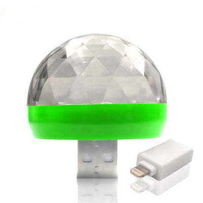 USB LED Car Light Mini Colorful Music Sound Lamp