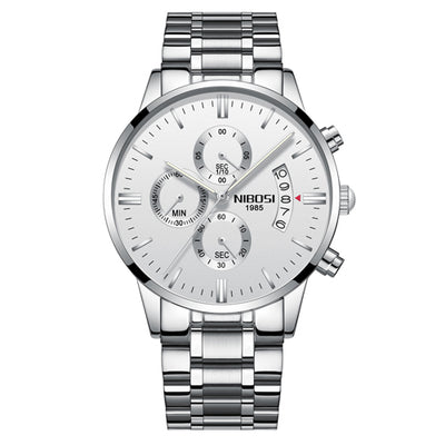 Watch for Men Gold Full Steel Chronograph Waterproof Top Brand Luxury