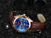 Watch for Men Stainless Steel Chronograph Waterproof Fashion
