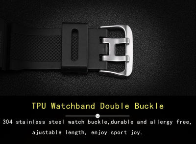 Men Digital LED Watch Back Light, Water Resistant