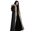 Hooded Coat Gothic Winter Faux fur Women's Long Free Size
