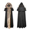 Hooded Coat Gothic Winter Faux fur Women's Long Free Size