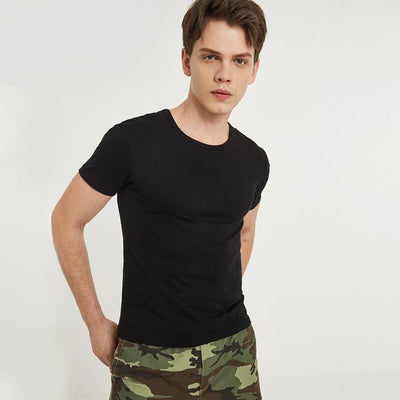 T-Shirt for Men Solid Colors Cotton