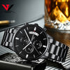 Watch for Men Gold Stainless Steel Brand Luxury