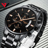 Watch for Men Gold Stainless Steel Brand Luxury