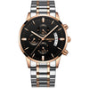 Watch for Men Gold Stainless Steel Brand Luxury