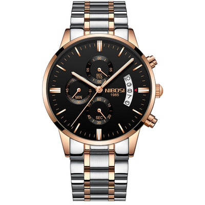 Watch for Men Gold Stainless Steel Brand Luxury