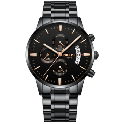 Watch for Men Gold Stainless Steel Brand Luxury