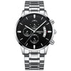 Watch for Men Gold Stainless Steel Brand Luxury