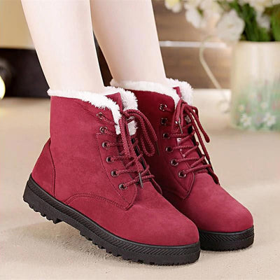Boots ankle warm fur plush Insole for Women