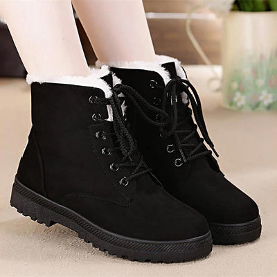 Boots ankle warm fur plush Insole for Women
