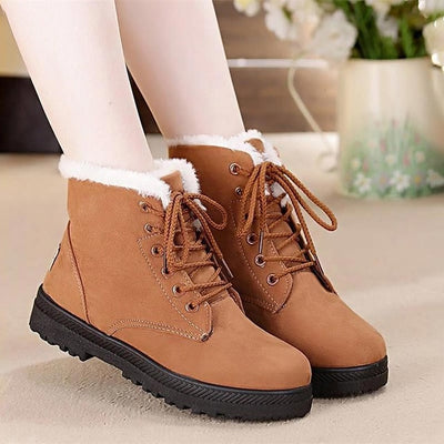 Boots ankle warm fur plush Insole for Women