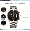Watch for Men Gold Stainless Steel Brand Luxury