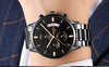Watch for Men Gold Stainless Steel Brand Luxury