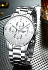 Watch for Men Gold Stainless Steel Brand Luxury