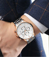 Watch for Men Gold Stainless Steel Brand Luxury